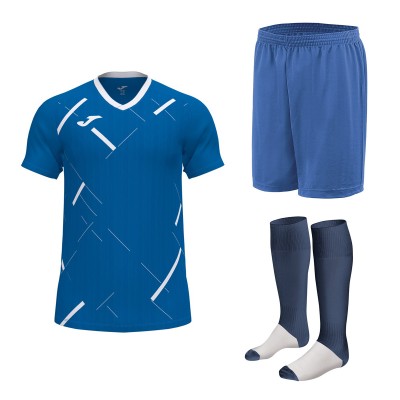 Set echipament fotbal, tricou Tiger III JOMA, sort si jambiere Concept Champion