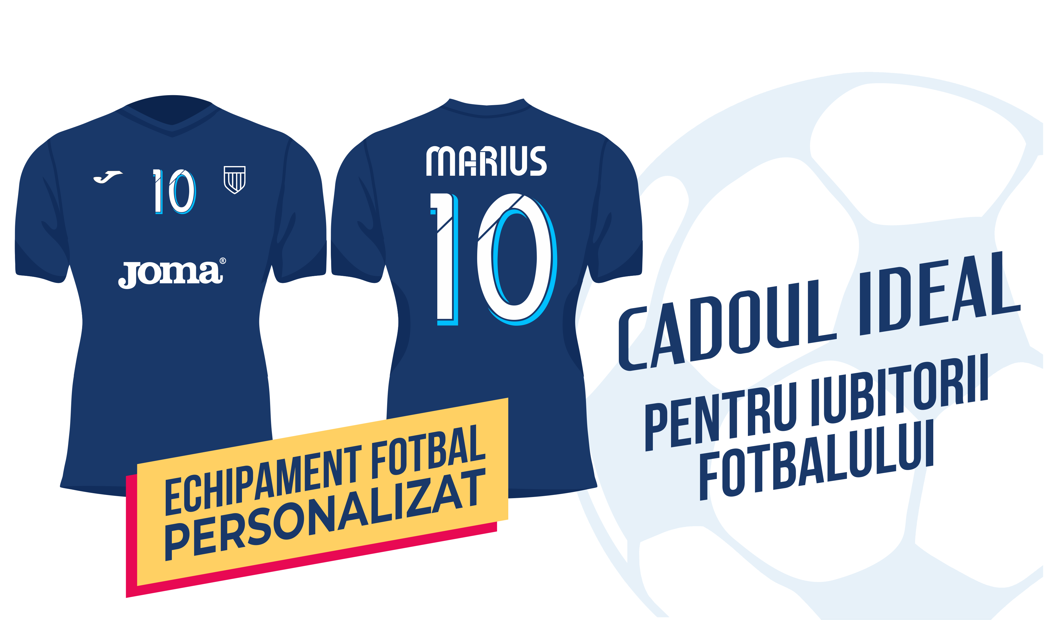 Echipament fotbal cadou personalizat